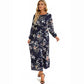 Women Maxi Dresses Sping Autumn Bohemian Casual Full Sleeve High Waist Beach Woman Chiffon Dresses Floral Vestidoes Long Dress - Clothesfassion.store