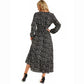 Women Maxi Dresses Sping Autumn Bohemian Casual Full Sleeve High Waist Beach Woman Chiffon Dresses Floral Vestidoes Long Dress - Clothesfassion.store