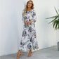 Women Maxi Dresses Sping Autumn Bohemian Casual Full Sleeve High Waist Beach Woman Chiffon Dresses Floral Vestidoes Long Dress - Clothesfassion.store