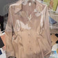 Women Spring Clothing 2025 New Waist Cardigan French Chic Top V - neck - Clothesfassion.store