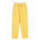 Women Spring Summer Pants Cotton Solid Elastic Waist Candy Colors Fashion Harem Trousers Casual Female Pants - Clothesfassion.store