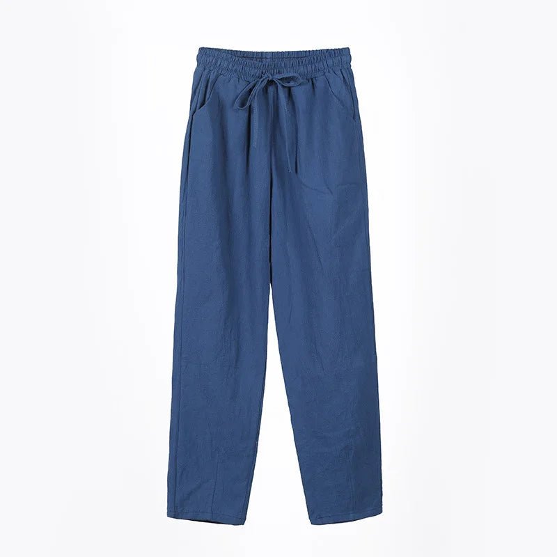 Women Spring Summer Pants Cotton Solid Elastic Waist Candy Colors Fashion Harem Trousers Casual Female Pants - Clothesfassion.store