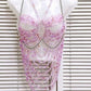Women Tops Beaded Camisole Vest Bikini Bra Top Body Exaggerated Pearl Neck Bustier Beachwear Lingerie Woman's Club Rave - Clothesfassion.store