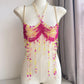 Women Tops Beaded Camisole Vest Bikini Bra Top Body Exaggerated Pearl Neck Bustier Beachwear Lingerie Woman's Club Rave - Clothesfassion.store