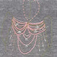 Women Tops Beaded Camisole Vest Bikini Bra Top Body Exaggerated Pearl Neck Bustier Beachwear Lingerie Woman's Club Rave - Clothesfassion.store