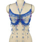 Women Tops Beaded Camisole Vest Bikini Bra Top Body Exaggerated Pearl Neck Bustier Beachwear Lingerie Woman's Club Rave - Clothesfassion.store