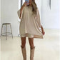 Women's Clothing Fashion Solid Color Loose T-shirt Tight Shorts Women - Clothesfassion.store