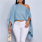 Womens European And American-style Loose-fitting Batwing-sleeve - Clothesfassion.store