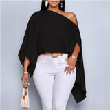 Womens European And American-style Loose-fitting Batwing-sleeve - Clothesfassion.store