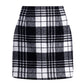 Womens High Waist Plaid Skirt Bodycon Pencil Mini Skirts - Clothesfassion.store