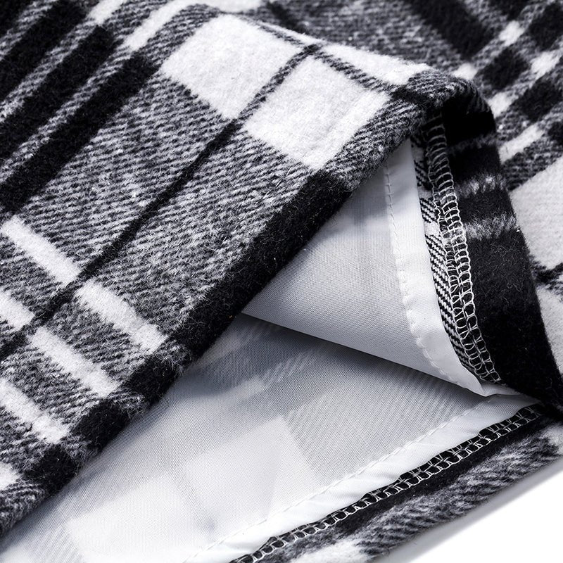 Womens High Waist Plaid Skirt Bodycon Pencil Mini Skirts - Clothesfassion.store