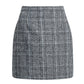 Womens High Waist Plaid Skirt Bodycon Pencil Mini Skirts - Clothesfassion.store