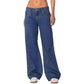 Women's High Waist Wide Leg Mopping Jeans - Clothesfassion.store