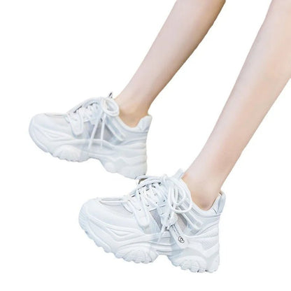 Women's Shoes Casual Shoes Spring Sneakers Platform Woman - shoes Tennis Female Fashion Thick Sole 2026 Roses Trainers Increased I - Clothesfassion.store