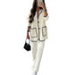 Women's Suit Fashion Casual Loose Solid Color Two - piece Set - Clothesfassion.store