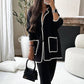 Women's Suit Fashion Casual Loose Solid Color Two - piece Set - Clothesfassion.store