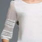 Womens Tops Fashion Blouse Half Sleeve Chiffon Shirts Lace Stitching - Clothesfassion.store