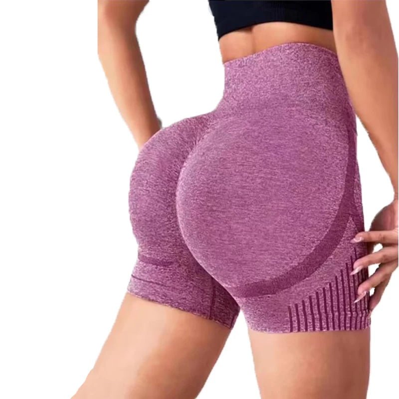 Women's Yoga Shorts High - Waist Fitness Shorts Fitness Yoga Lifting Buttocks Fitness Women's Yoga Fitness Running Shorts Sportswe - Clothesfassion.store