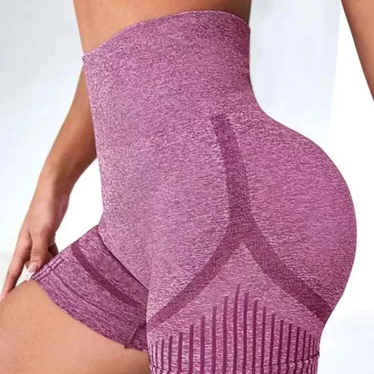 Women's Yoga Shorts High - Waist Fitness Shorts Fitness Yoga Lifting Buttocks Fitness Women's Yoga Fitness Running Shorts Sportswe - Clothesfassion.store
