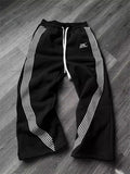 Y2k Embroidered Black Gray Casual Pants Camo Functional Tactical Functional Men's Women's Premium Jogging Drawstring Sweatpants - Clothesfassion.store