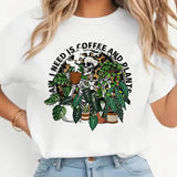 Y2k Featuring A Skeleton Plant Design Print T-Shirt for Woman 90s GraphicTops Tshirt Women's Casual Short Sleeve T Shirt Clothes - Clothesfassion.store