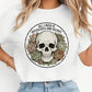 Y2k Featuring A Skeleton Plant Design Print T-Shirt for Woman 90s GraphicTops Tshirt Women's Casual Short Sleeve T Shirt Clothes - Clothesfassion.store