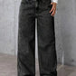 Y2k Jeans For Woman Wide Leg Baggy Low Rise Black Vintage Denim Pants Retro Streetwear Fashion Comfort Fit Daily Wear - Clothesfassion.store