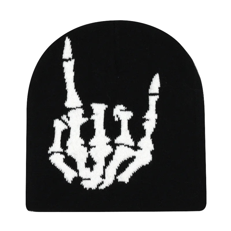 Y2K Letter Knitted Winter Autumn Beanie Cap Men Women Kanye Beanies Gorras Hombre Top Warm Skiing Hat Ear Hats Hip Hop Skullcap - Clothesfassion.store