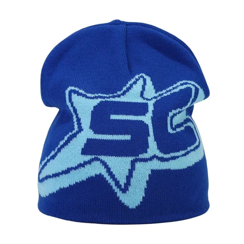 Y2K Letter Knitted Winter Autumn Beanie Cap Men Women Kanye Beanies Gorras Hombre Top Warm Skiing Hat Ear Hats Hip Hop Skullcap - Clothesfassion.store