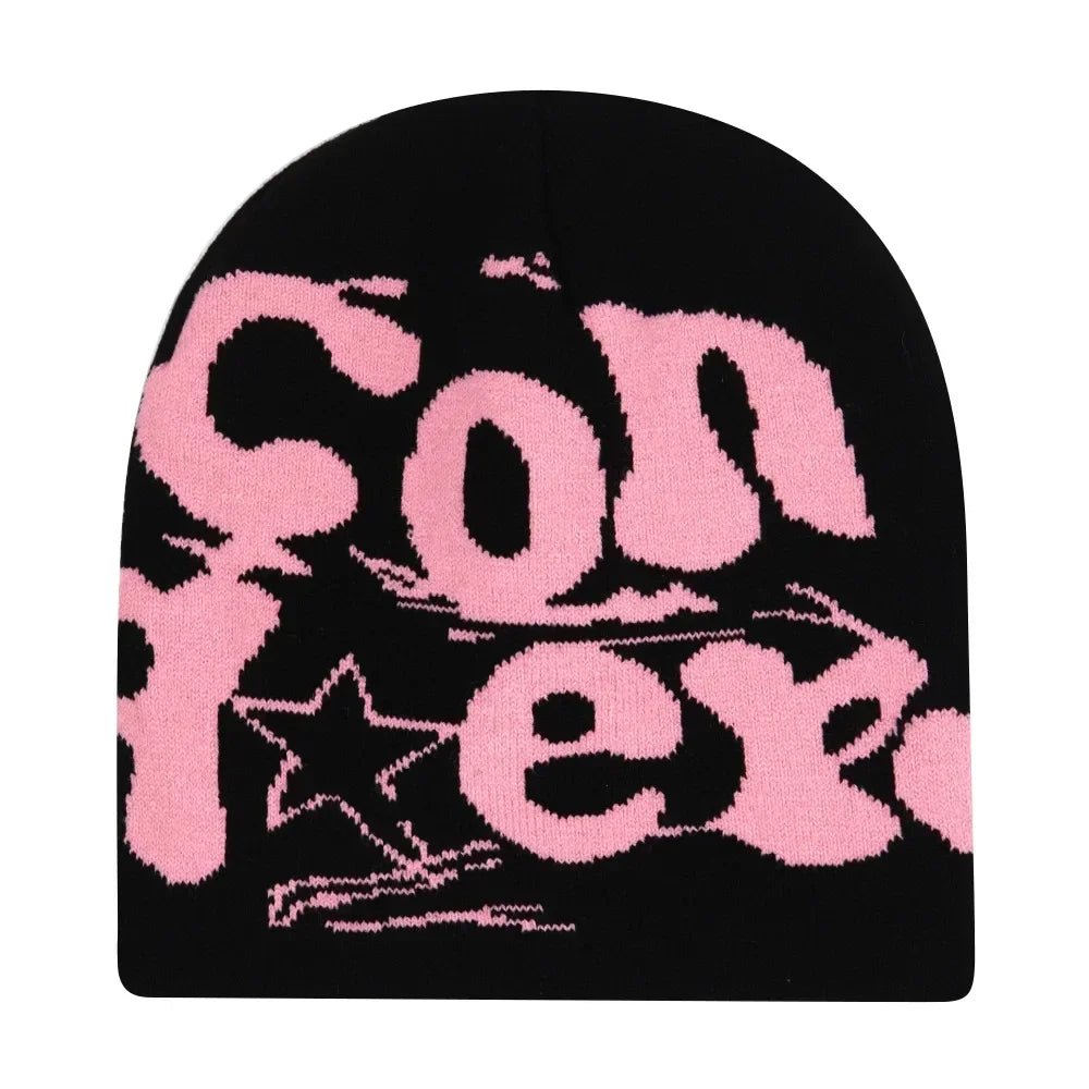 Y2K Letter Knitted Winter Autumn Beanie Cap Men Women Kanye Beanies Gorras Hombre Top Warm Skiing Hat Ear Hats Hip Hop Skullcap - Clothesfassion.store
