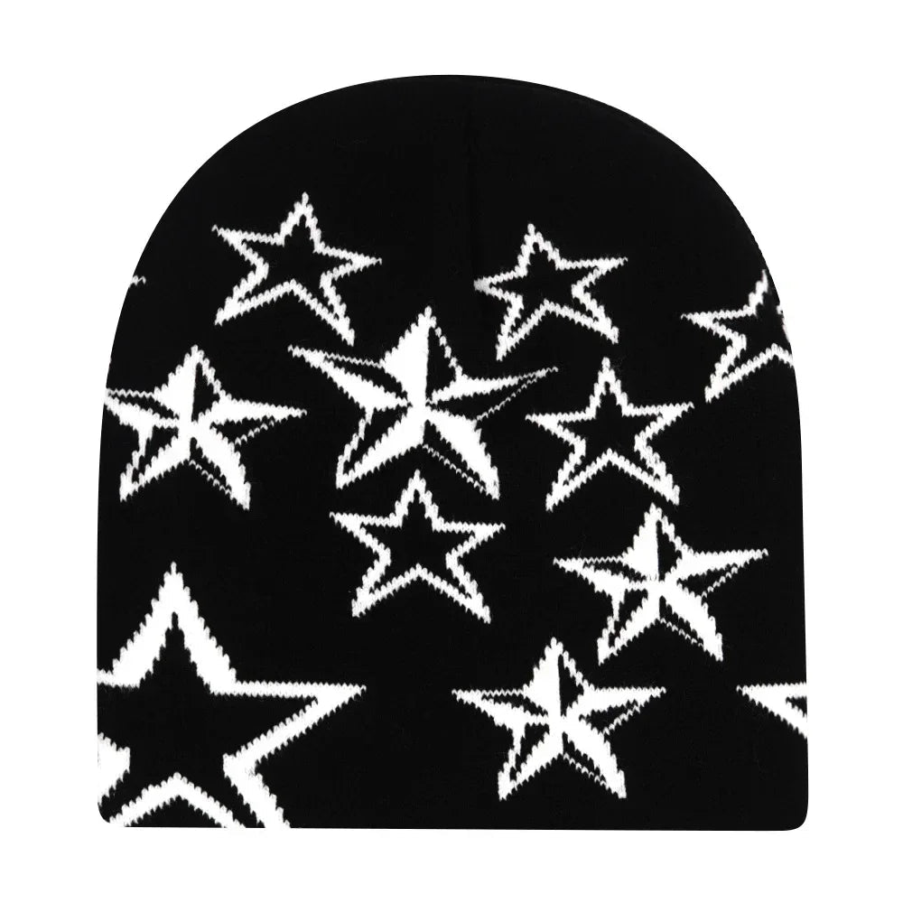 Y2K Letter Knitted Winter Autumn Beanie Cap Men Women Kanye Beanies Gorras Hombre Top Warm Skiing Hat Ear Hats Hip Hop Skullcap - Clothesfassion.store
