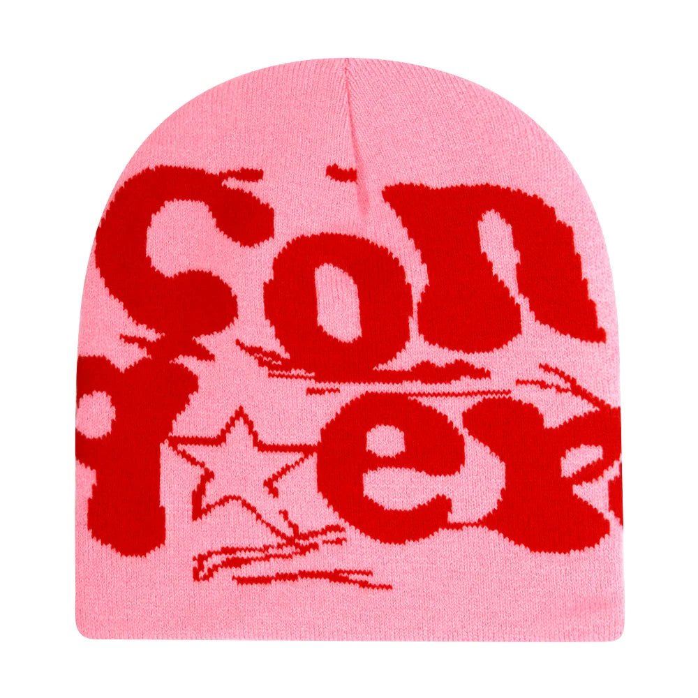 Y2K Letter Knitted Winter Autumn Beanie Cap Men Women Kanye Beanies Gorras Hombre Top Warm Skiing Hat Ear Hats Hip Hop Skullcap - Clothesfassion.store