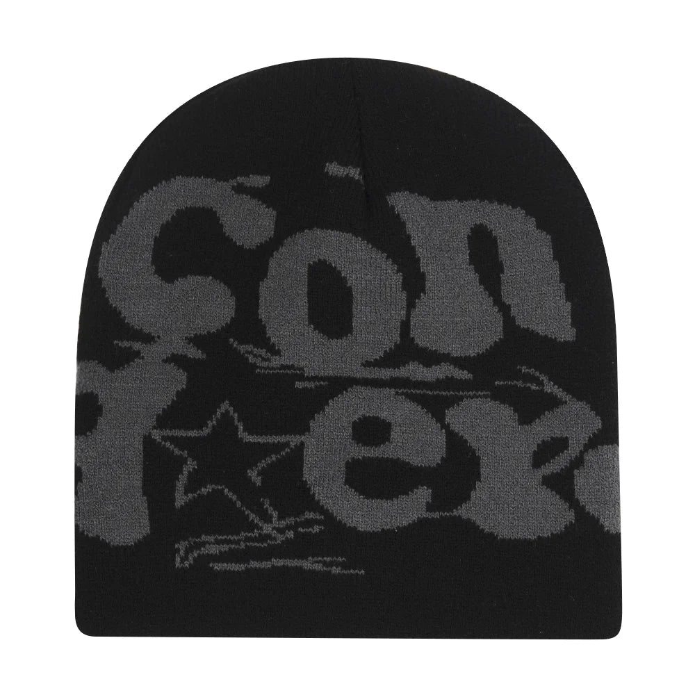 Y2K Letter Knitted Winter Autumn Beanie Cap Men Women Kanye Beanies Gorras Hombre Top Warm Skiing Hat Ear Hats Hip Hop Skullcap - Clothesfassion.store