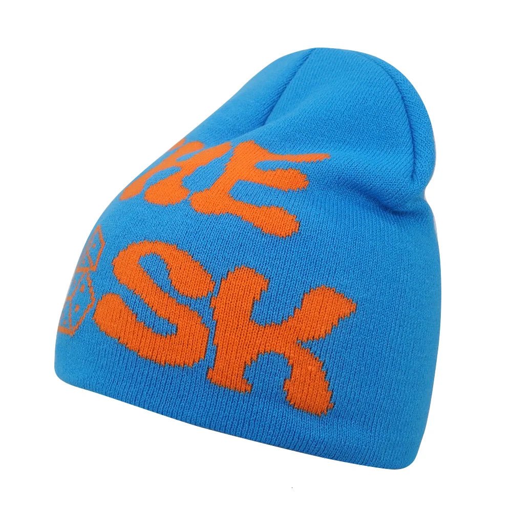 Y2K Letter Knitted Winter Autumn Beanie Cap Men Women Kanye Beanies Gorras Hombre Top Warm Skiing Hat Ear Hats Hip Hop Skullcap - Clothesfassion.store