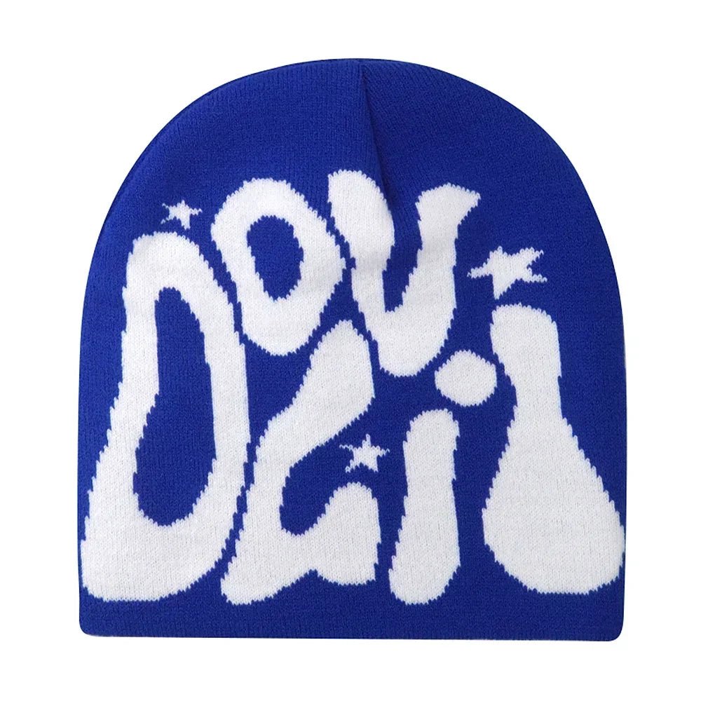 Y2K Letter Knitted Winter Autumn Beanie Cap Men Women Kanye Beanies Gorras Hombre Top Warm Skiing Hat Ear Hats Hip Hop Skullcap - Clothesfassion.store