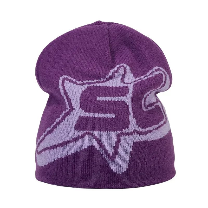 Y2K Letter Knitted Winter Autumn Beanie Cap Men Women Kanye Beanies Gorras Hombre Top Warm Skiing Hat Ear Hats Hip Hop Skullcap - Clothesfassion.store