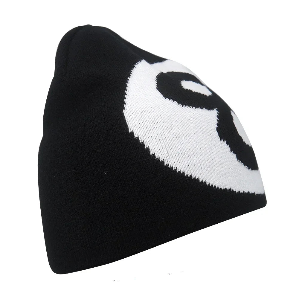 Y2K Letter Knitted Winter Autumn Beanie Cap Men Women Kanye Beanies Gorras Hombre Top Warm Skiing Hat Ear Hats Hip Hop Skullcap - Clothesfassion.store