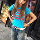 Y2k Letter Print T-shirt American Japanese Retro 90s Fashion 2000s Style Crop Top Vintage Harajuku Short Sleeve Shirt Streetwear - Clothesfassion.store