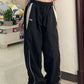 Y2K Pants Women Vintage Street Distressed Wash Women Clothing Casual Wide Leg High WaistedWoman Pants - Clothesfassion.store