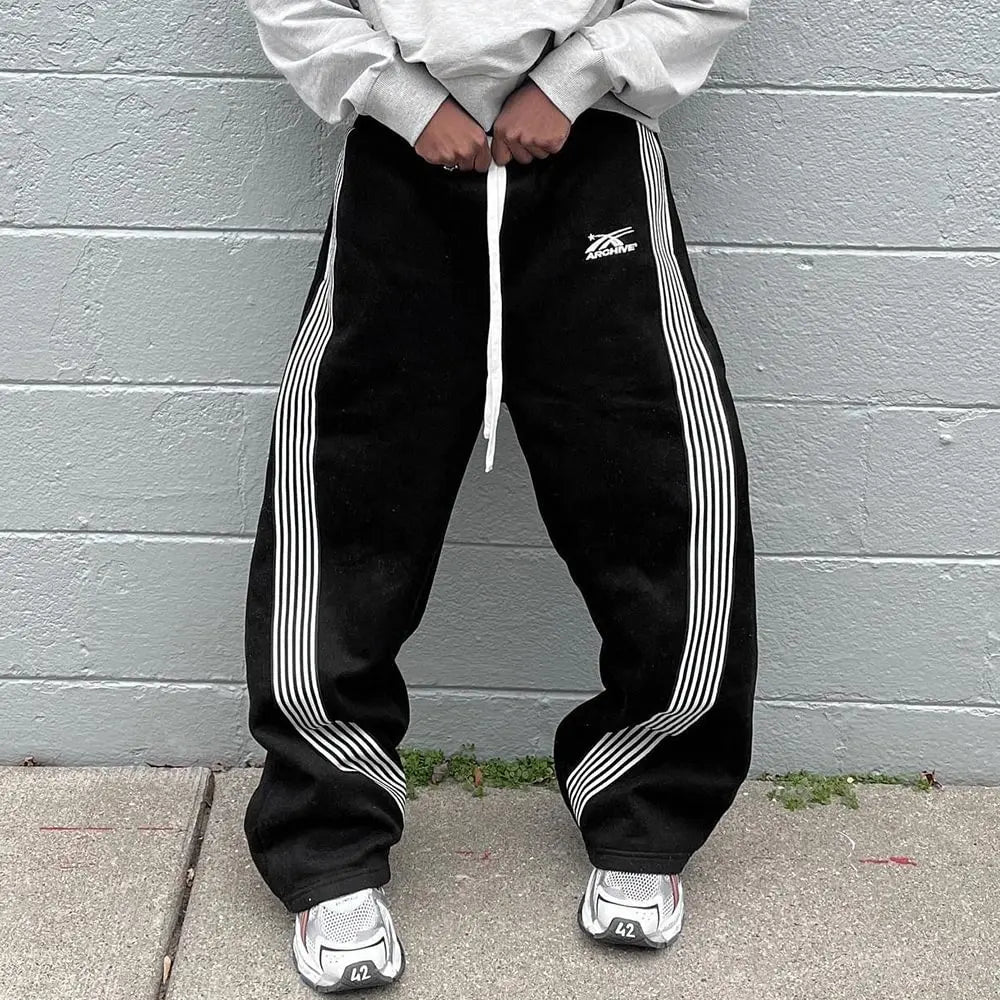 Y2K retro Korean version new sports pants 2026 new fitness wear dance sportswear casual spot high quality trousers fabric - Clothesfassion.store