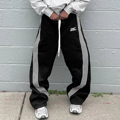 Y2K retro Korean version new sports pants 2026 new fitness wear dance sportswear casual spot high quality trousers fabric - Clothesfassion.store