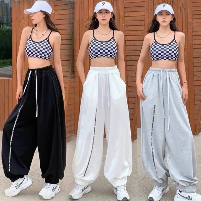 Y2K Style Pants 2026 Spring/Summer New Arrival European & American Style Women's Pants High - Waisted Casual Drawstring Design - Clothesfassion.store