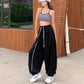 Y2K Style Pants 2026 Spring/Summer New Arrival European & American Style Women's Pants High - Waisted Casual Drawstring Design - Clothesfassion.store