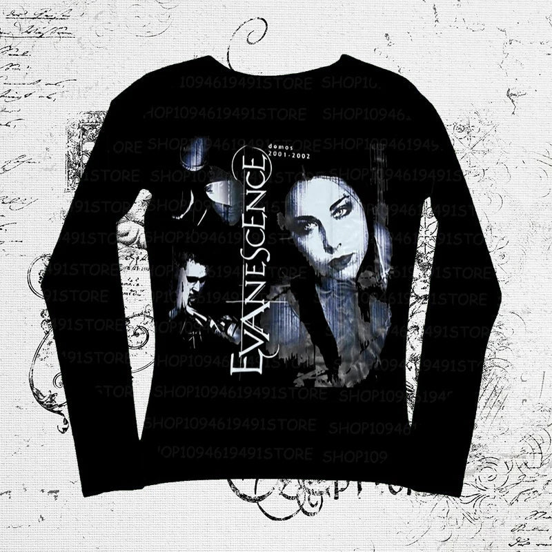 Y2k T - shir T Shirt for Women Clothing Female 90s Clothes Vintage Women's T-shirts Spring 2025 Woman Graphic Tees Y2k Top Kawaii - Clothesfassion.store