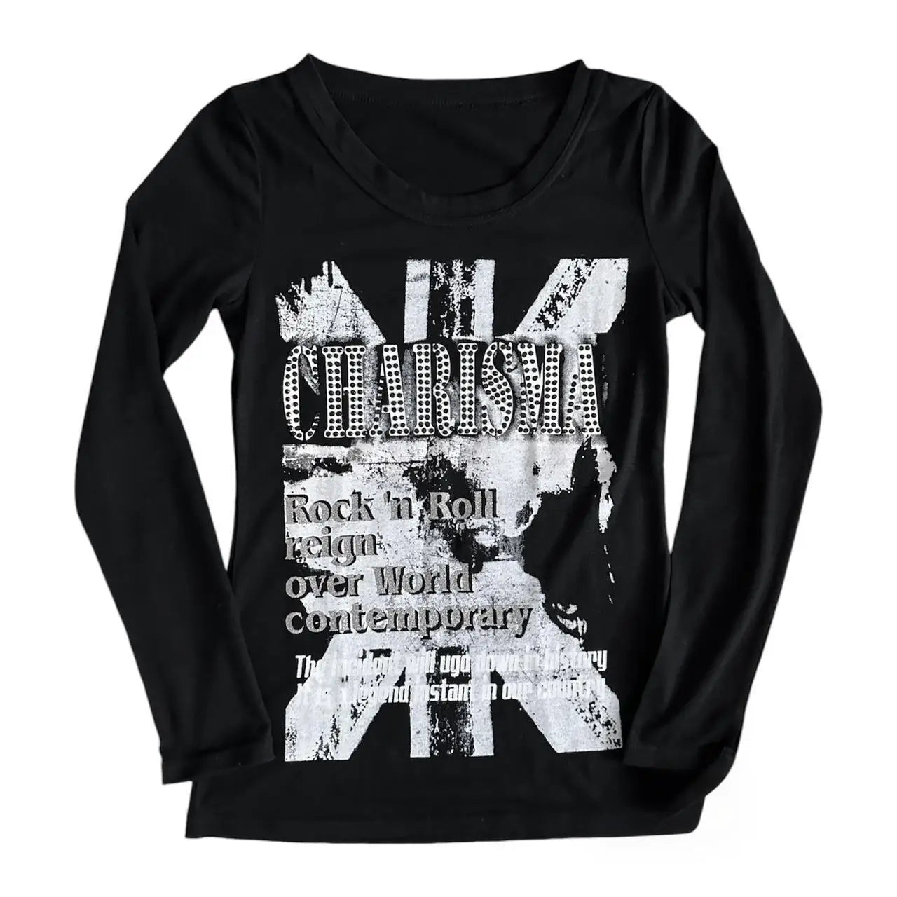 Y2k Top for Women Clothing Female Baby Tees Y2k Tops Emo Anime Girl Graphic T Shirts Women's Cropped Goth Long Sleeve Kawaii - Clothesfassion.store