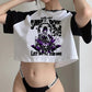 Y2k Tops streetwear aesthetic fairycore crop top Woman cute aesthetic 90s cropped - Clothesfassion.store