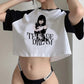 Y2k Tops streetwear aesthetic fairycore crop top Woman cute aesthetic 90s cropped - Clothesfassion.store