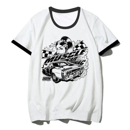 Y2k Tops top women funny Y2K Japanese Tee girl y2k clothing - Clothesfassion.store