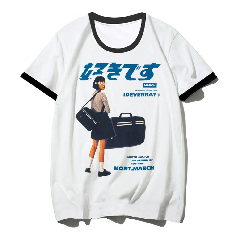 Y2k Tops top women funny Y2K Japanese Tee girl y2k clothing - Clothesfassion.store