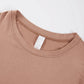 Y2K Woman Solid Cotton Crop Tops Short Sleeve High Elastic T-Shirt Soft O - Neck Sporty Tees Summer Street Fashion Female Clothes - Clothesfassion.store